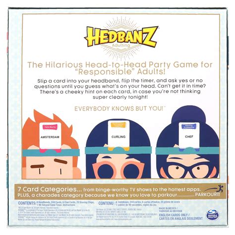 hedbanz adults|Hedbanz Adulting, Hilarious Party Game of Guessing and .